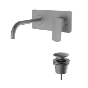 Teorema Wall Mounted Basin Mixer with Pop-up Waste 8E312C0001