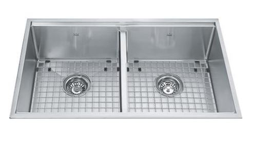 Kindred Double Bowl Topmount Kitchen Sink KCD33/9-10A
