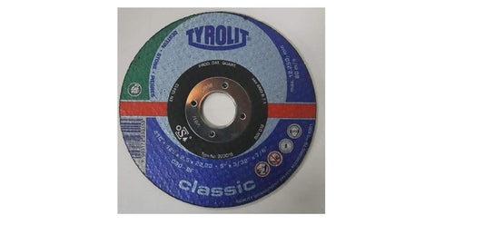 TYROLIT - TN. 223.015 - BASIC 1 STAR - STRAIGHT CUT-OFF WHEEL 5" FOR STONE