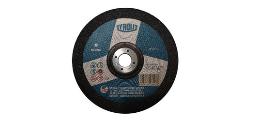 TYROLIT - TN. 223.023 - BASIC 1 STAR - DEPRESSED CENTER CUT-OFF WHEEL 7" FOR 2-IN-1