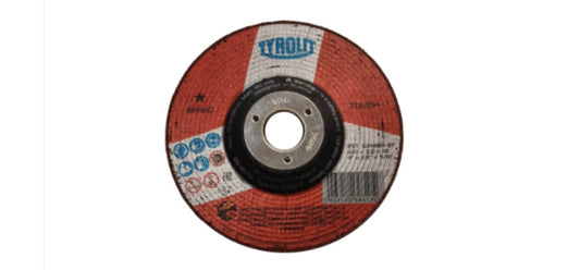 TYROLIT - TN. 236.317 - BASIC 1 STAR- SEMI-FLEXIBLE GRINDING WHEEL 4" FOR ALUMINUM/INOX