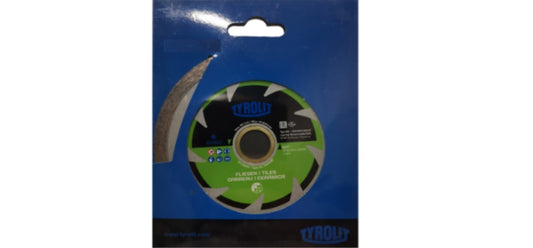 TYROLIT - TN. 662.117 -BASIC 1 STAR - DIAMOND DRY CUTTING CUT-OFF WHEEL 4" CONTINUOUS FOR TILES